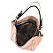 Fashion Whipstitch Chain 2-in-1 Shoulder Bag Hobo
