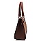3-in-1 Geometric Stripe Satchel