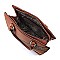 3-in-1 Geometric Stripe Satchel
