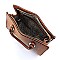 Top Handle Ostrich Croc Satchel