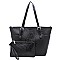2-in-1 Ostrich Croc Shopper Set