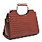 Croc Alligator Top Handle Satchel
