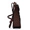 Ostrich Croc Crossbody Bag Cell Phone Purse