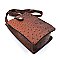 Ostrich Croc Crossbody Bag Cell Phone Purse