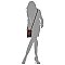 Ostrich Croc Crossbody Bag Cell Phone Purse