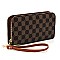 2-in-1 Trendy Monogram Colorblock Satchel Set