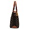 2-in-1 Trendy Monogram Colorblock Satchel Set