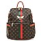 BEE STRIPE ACCENT Monogram Fashion Backpack