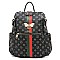 BEE STRIPE ACCENT Monogram Fashion Backpack