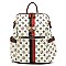 BEE STRIPE ACCENT Monogram Fashion Backpack
