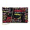 3-in-1 Stylish Multi Graffiti Queen Bee Stripe Top Handle Satchel