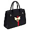 Fashion Queen Bee Stripe 2-in-1 Satchel
