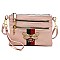 Stylish Queen Bee Stripe Clutch Crossbody Bag Wristlet
