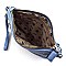 Stylish Queen Bee Stripe Clutch Crossbody Bag Wristlet