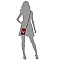 Trendy Queen Bee Stripe Crossbody Bag Cell Phone Purse