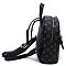 Fashion Golden Bee Striped Monogram Backpack