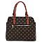 2 iN 1 Stylish Monogram Multi Compartment Satchel