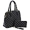 2 iN 1 Stylish Monogram Multi Compartment Satchel