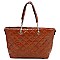 Adorable Quilted Shopper Tote Bag