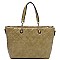 Adorable Quilted Shopper Tote Bag