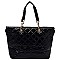 Adorable Quilted Shopper Tote Bag
