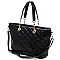 Adorable Quilted Shopper Tote Bag