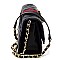 Queen Bee Stripe Quilted Crossbody Bag
