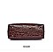 PATENT CROCODILE CLASSIC PADLOCK SATCHEL