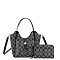 2-in-1 Oval Design Bucket / Satchel Wallet Set
