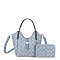 2-in-1 Oval Design Bucket / Satchel Wallet Set