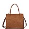 CLASSIC PIERCE ROUGH REPTILE LIKE SKIN TOTE BAG