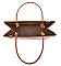 CLASSIC PIERCE ROUGH REPTILE LIKE SKIN TOTE BAG