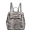 STYLISH SNAKESKIN TURNER MINI BACKPACK