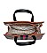 TRENDY TWO TONE STRIPED JASMINE TOTE BAG