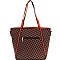 2-Tone Monogram Twin Tote Set