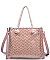 Fashionable Urban Expression Clear Canvas Tote Bag With Inner Pouch JP26458