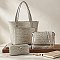 Croc Tote / Crossbody / Wallet Set