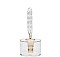 ELEGANT CLEAR CHAIN LINK EVENING CLUTCH BAG