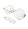 ELEGANT CLEAR CHAIN LINK EVENING CLUTCH BAG