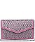 Fashionable Ozzy Embellished Vegan Leather Clutch JP41061