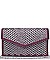 Fashionable Ozzy Embellished Vegan Leather Clutch JP41061