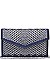 Fashionable Ozzy Embellished Vegan Leather Clutch JP41061