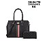 2 IN 1 Stylish Bee Accent Satchel Wallet Set