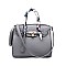 2-Way Padlock Accent Structured Satchel
