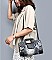 Handhold Animal Print Satchel & shoulder Bag