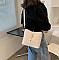Fashion Ostrich Print Top Flap Buckle Lock Cross Body Satchel Bag
