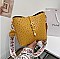 Fashion Ostrich Print Top Flap Buckle Lock Cross Body Satchel Bag