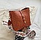 Fashion Ostrich Print Top Flap Buckle Lock Cross Body Satchel Bag