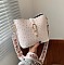 Fashion Ostrich Print Top Flap Buckle Lock Cross Body Satchel Bag
