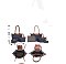 3-in-1 Nylon Fashion Tote / Satchel Sets